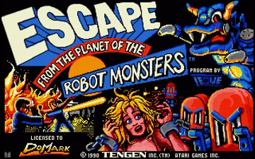 Escape from the Planet of the Robot Monsters screen shot title